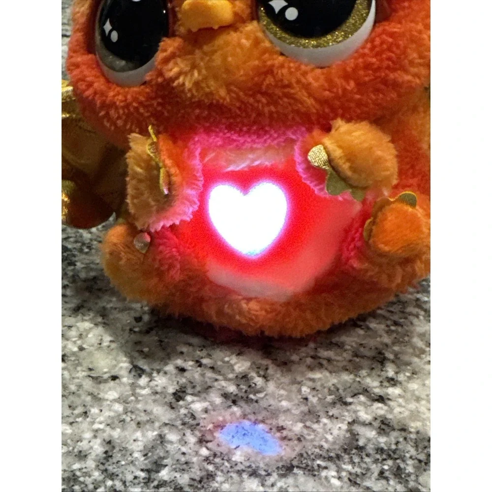 Little Live Pets Sparkles My Dancing‎ Dragon Orange Plush Tested Works